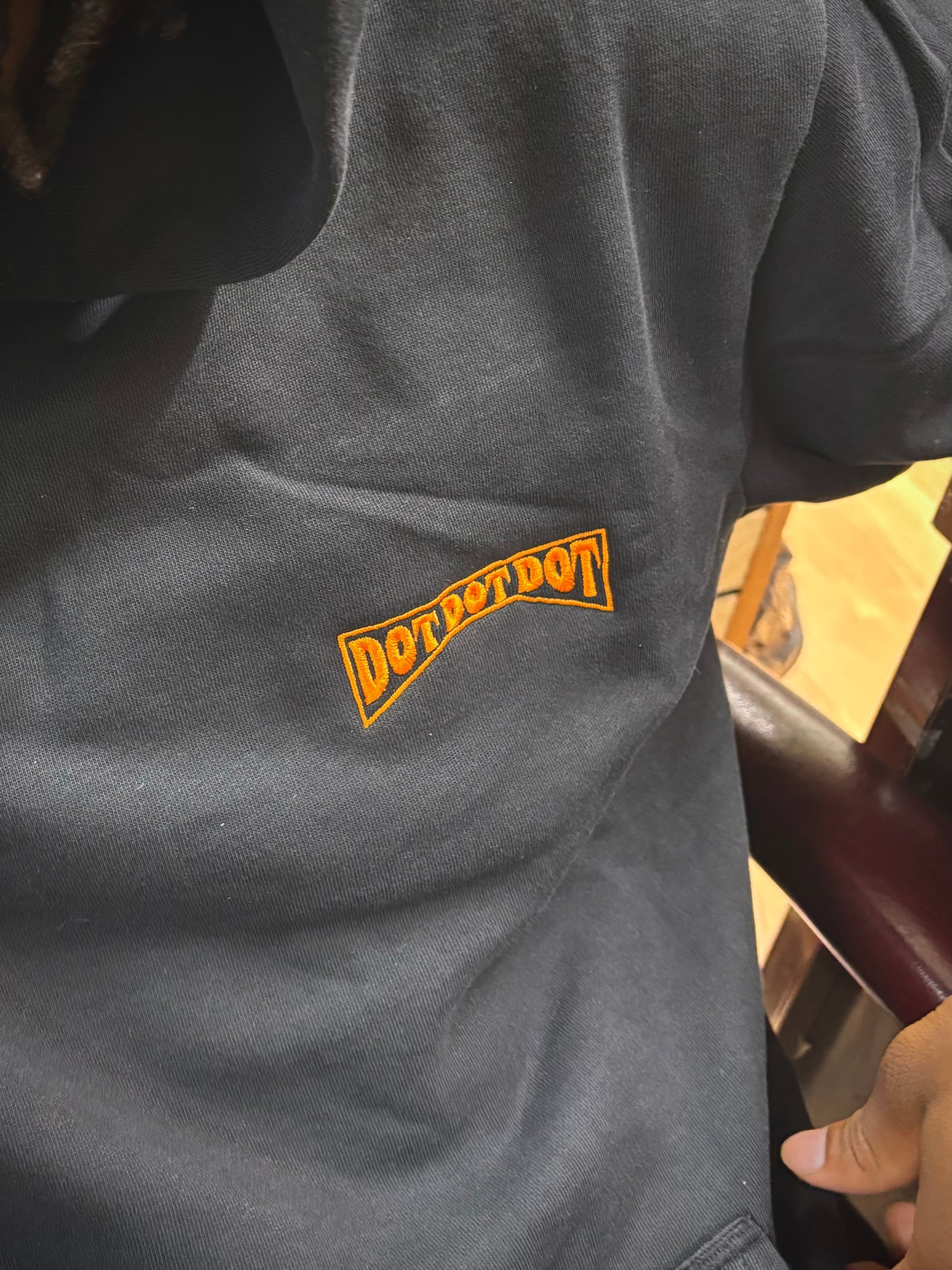 Orange “Stitch” Hoodie