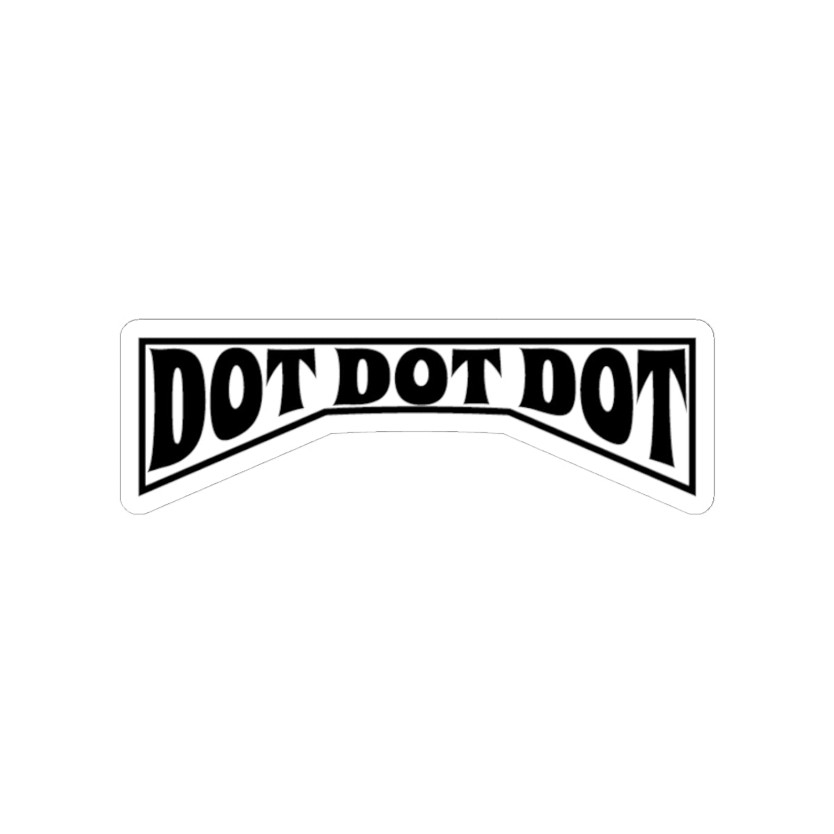 Stickers - Simple Black Logo Kiss-Cut Stickers