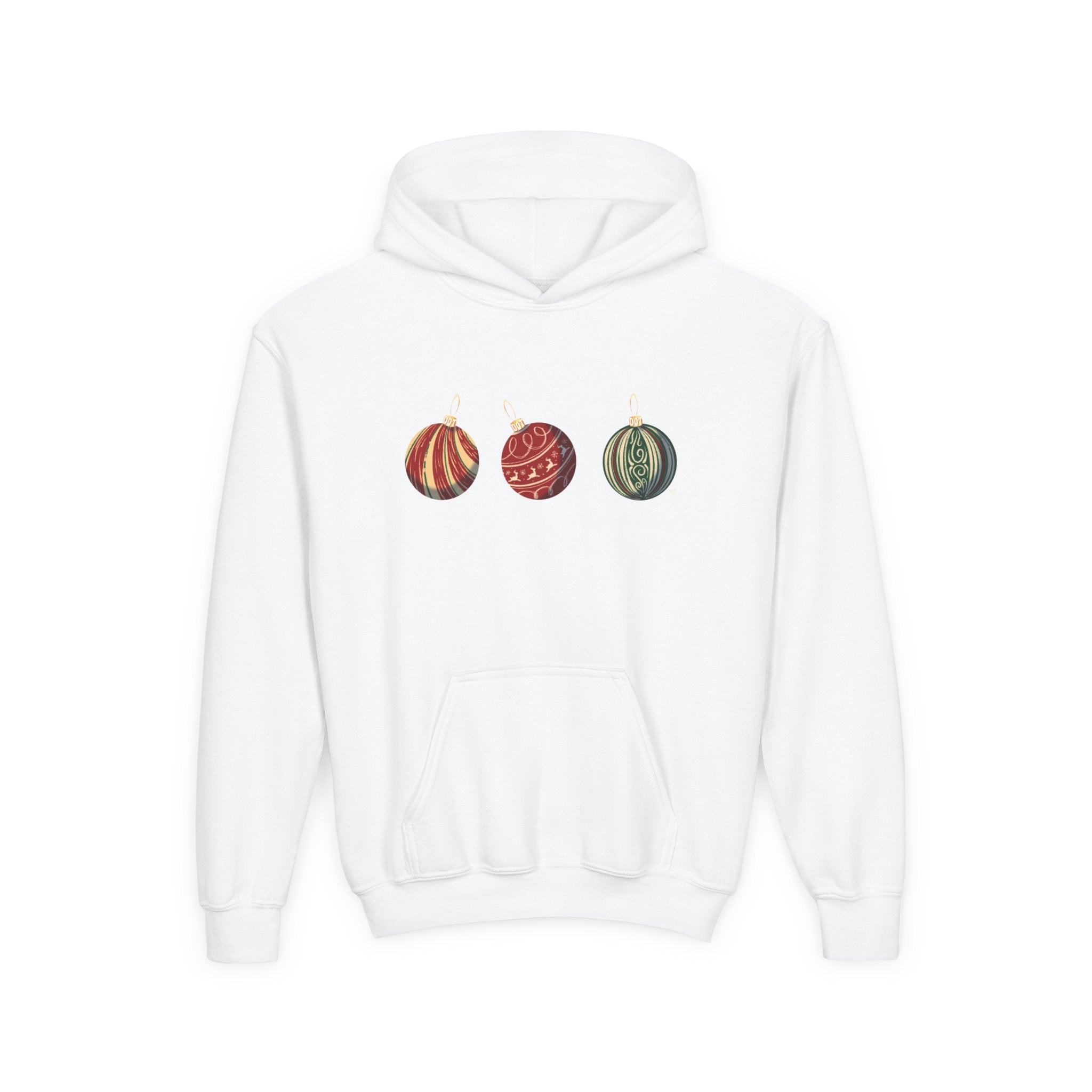 Youth KMOV Holiday Ornament Hoodie — Deck The Halls Edition