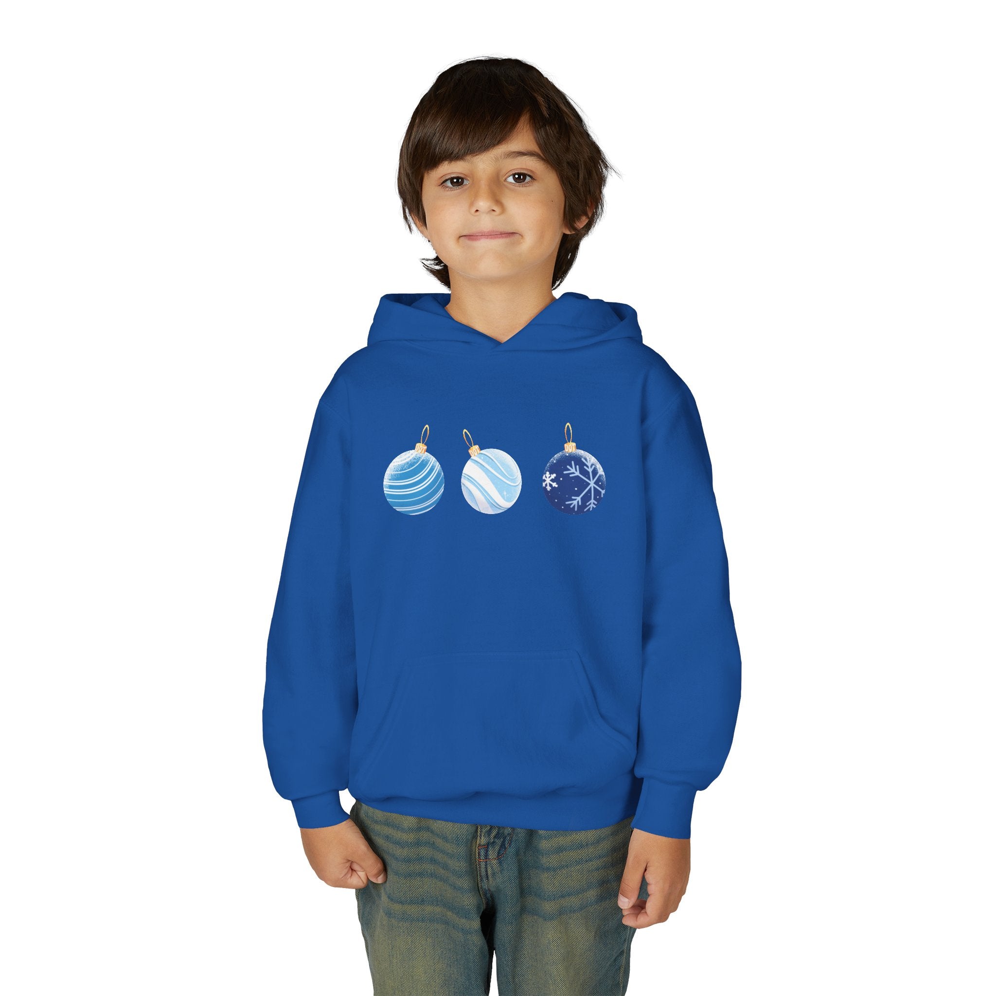 Youth KMOV Holiday Ornament Hoodie — Winter Wonderland Edition