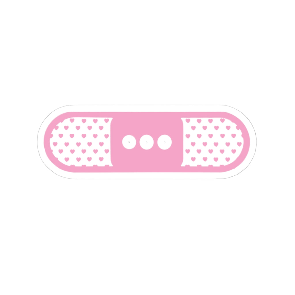 Pink Heart Bandage Sticker — Kiss-Cut