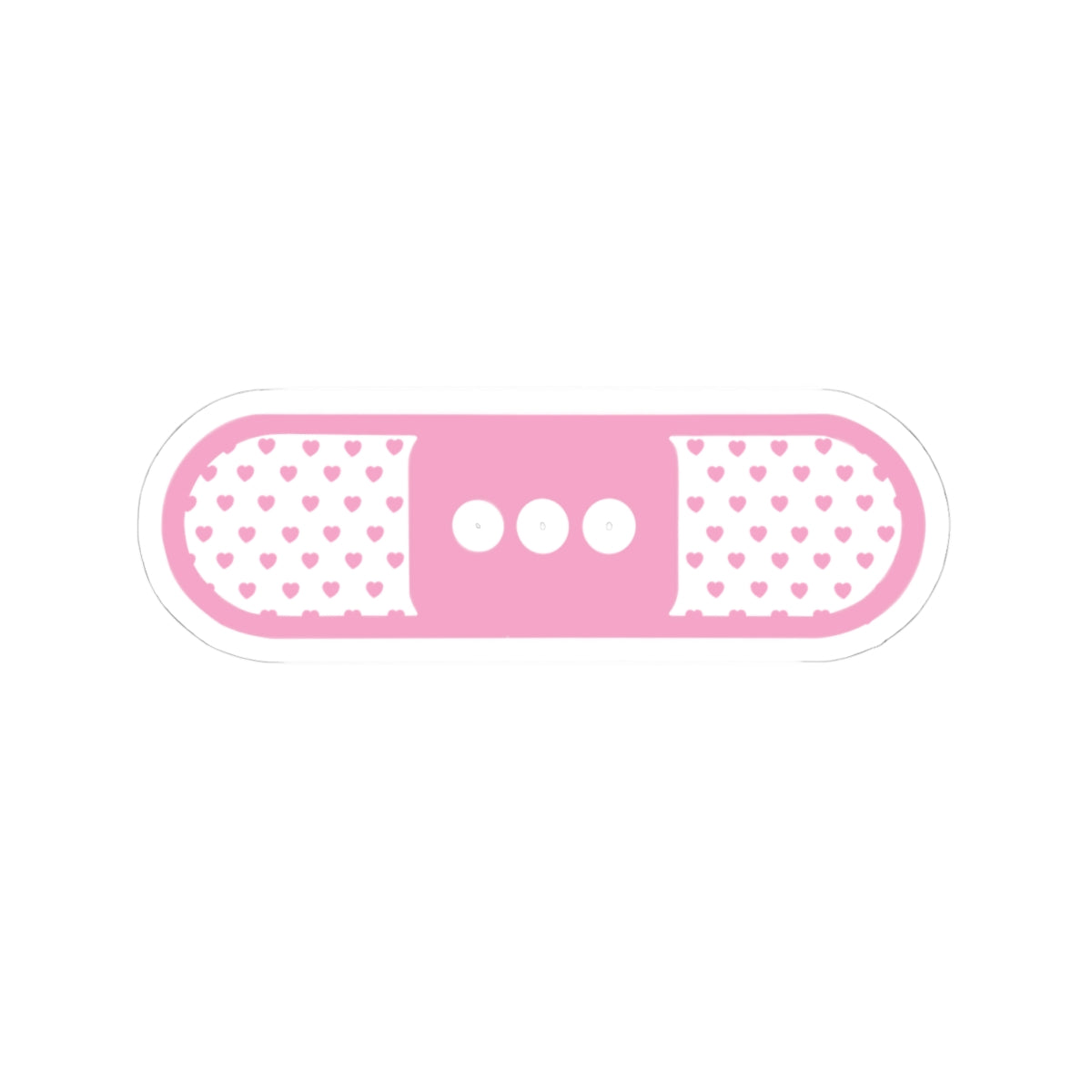 Pink Heart Bandage Sticker — Kiss-Cut