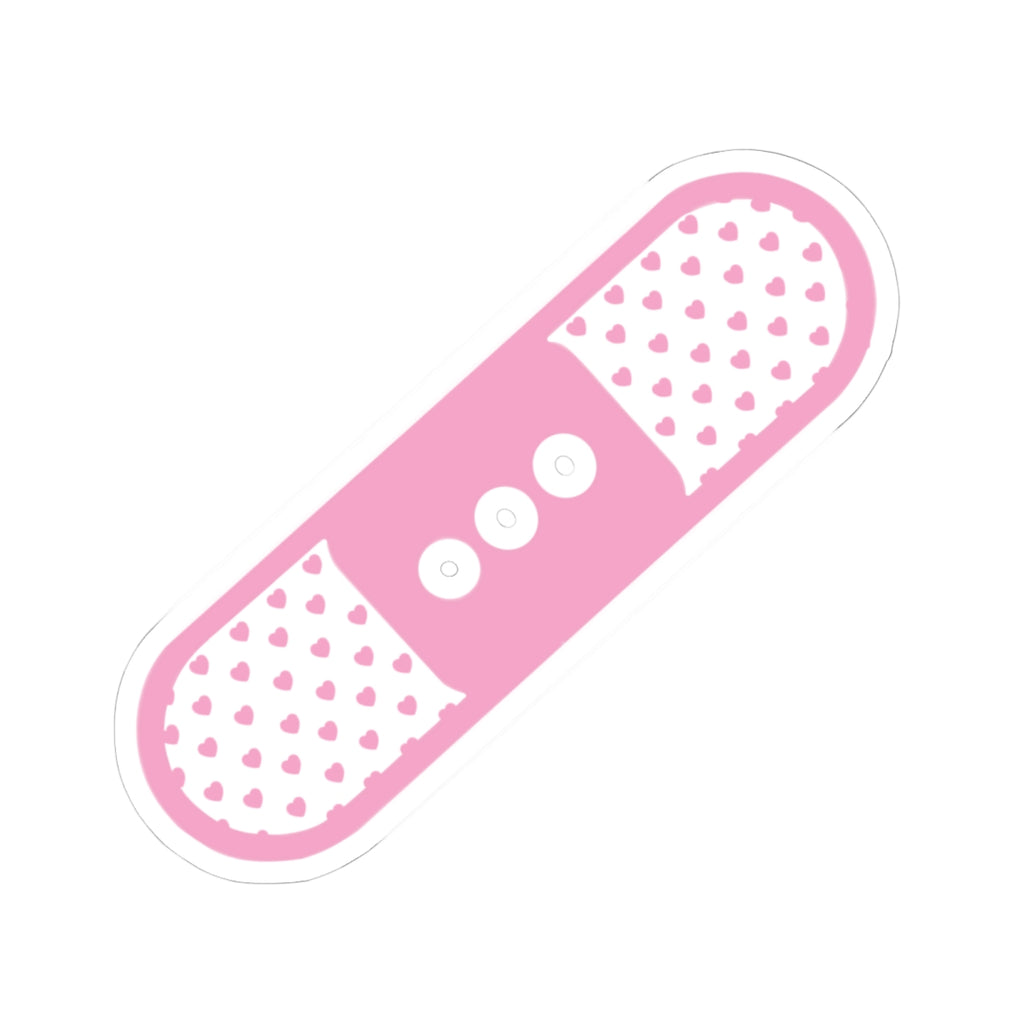 Pink Heart Bandage Sticker — Kiss-Cut