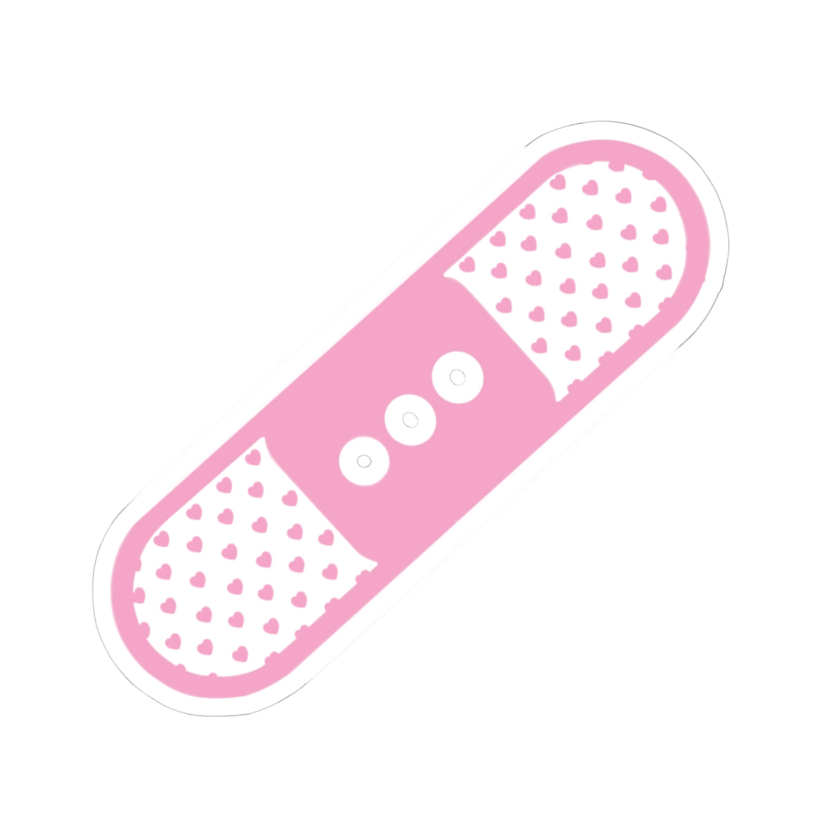 Pink Heart Bandage Sticker — Kiss-Cut