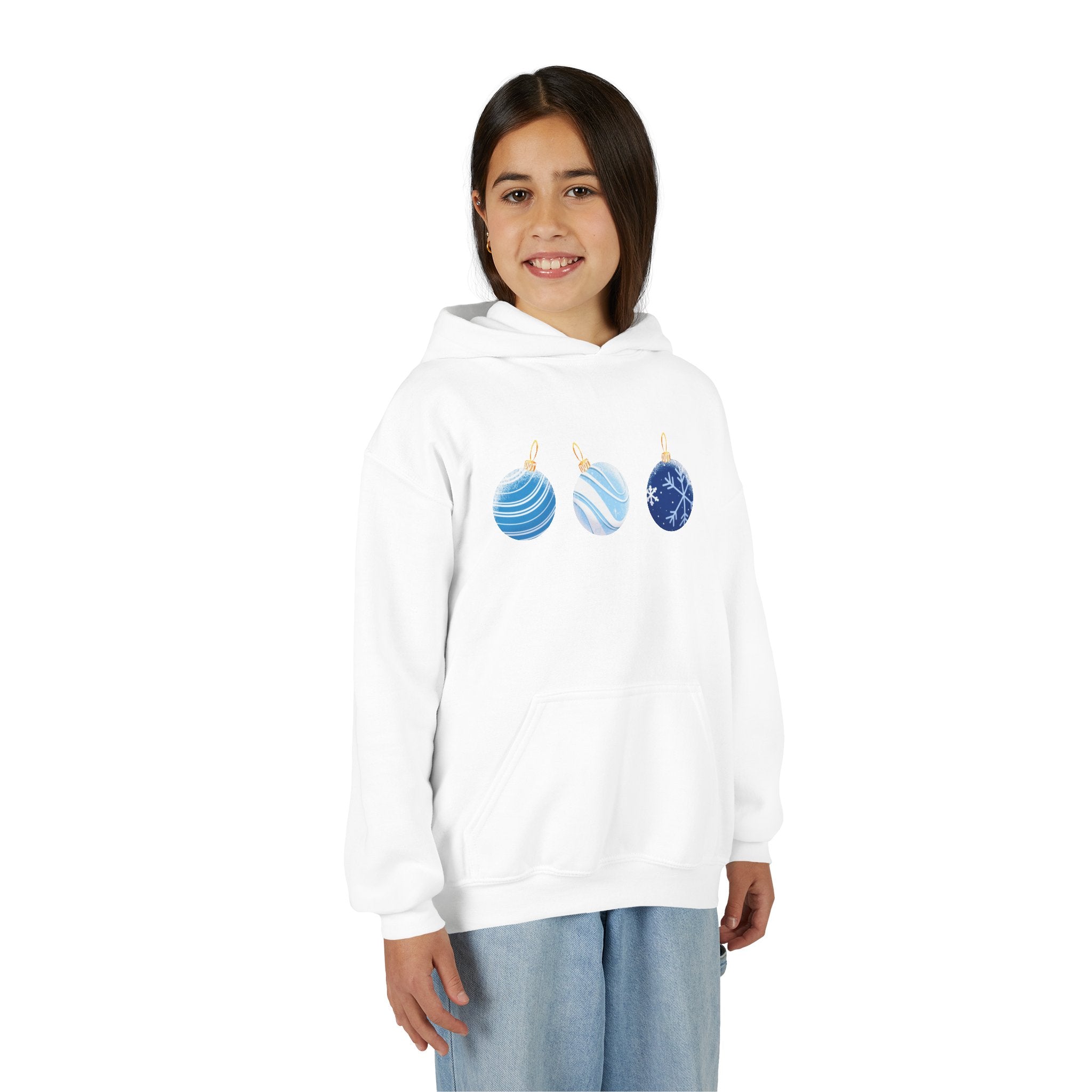 Youth KMOV Holiday Ornament Hoodie — Winter Wonderland Edition