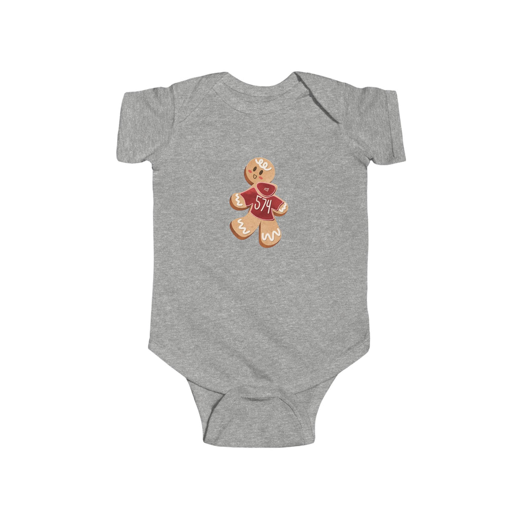 Baby Bodysuit — KMOV Gingerbread Cookie Graphic (Holiday Infant Onesie)