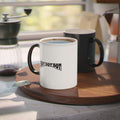 Magic DOT Mug — Black Handle Heat-Activated Coffee Mug with Retro “DON'T” Typography