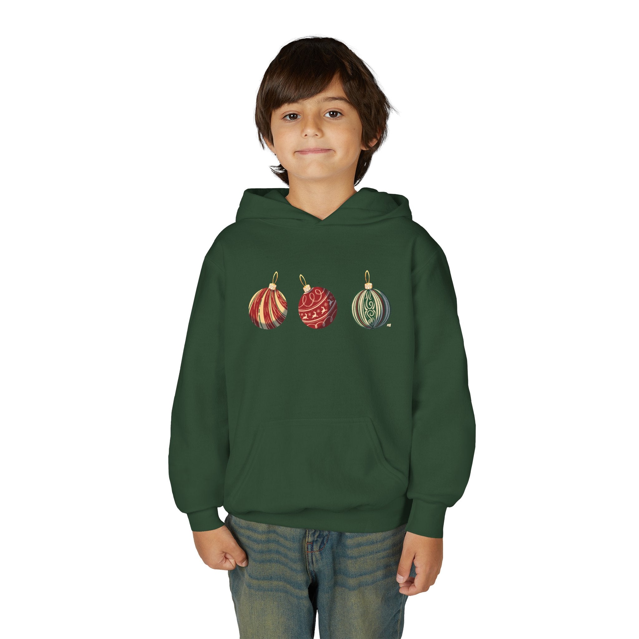 Youth KMOV Holiday Ornament Hoodie — Deck The Halls Edition
