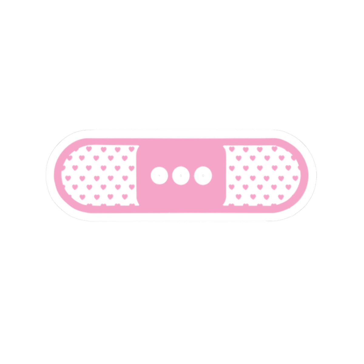 Pink Heart Bandage Sticker — Kiss-Cut