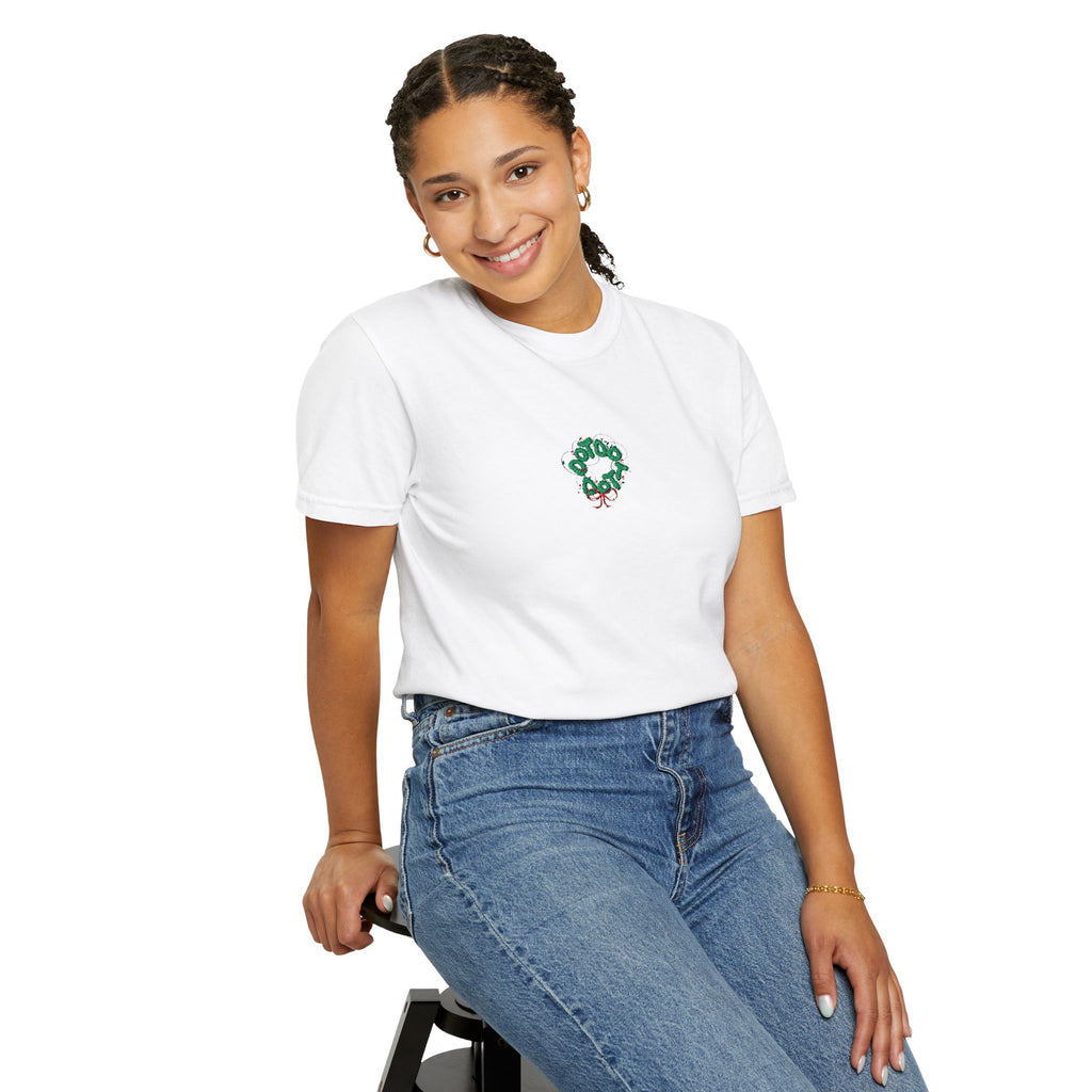 KMOV Holiday Wreath Embroidered T-Shirt