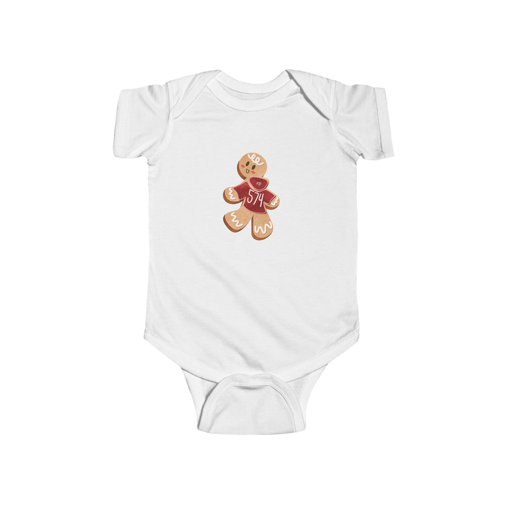 Baby Bodysuit — KMOV Gingerbread Cookie Graphic (Holiday Infant Onesie)
