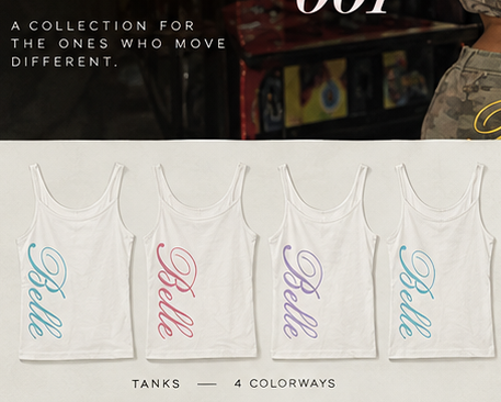 BELLE 001 — Spaghetti Strap Tank