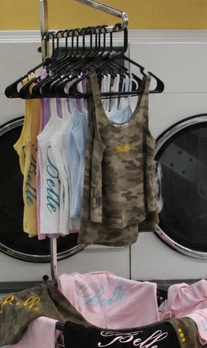 BELLE 001 — Loose Fit Camo Tank