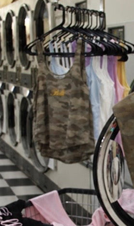 BELLE 001 — Loose Fit Camo Tank